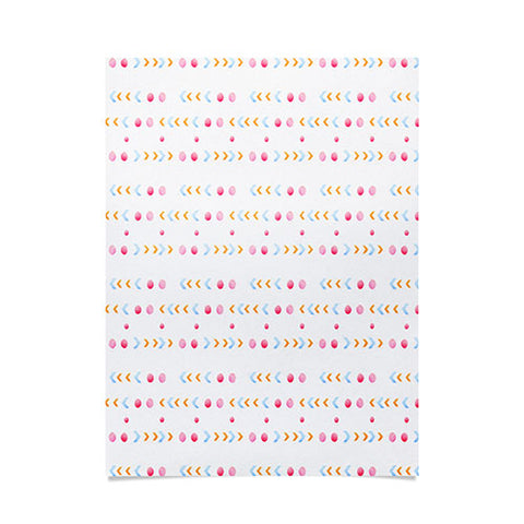 Laura Redburn Dot Dot Chevron Poster