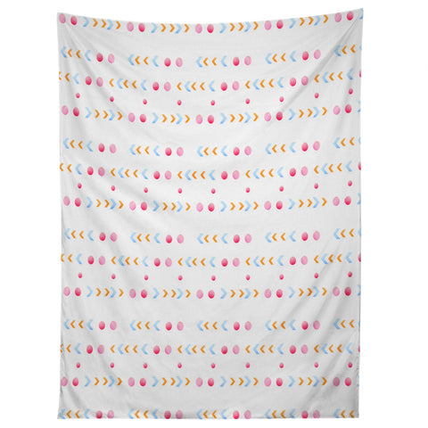 Laura Redburn Dot Dot Chevron Tapestry
