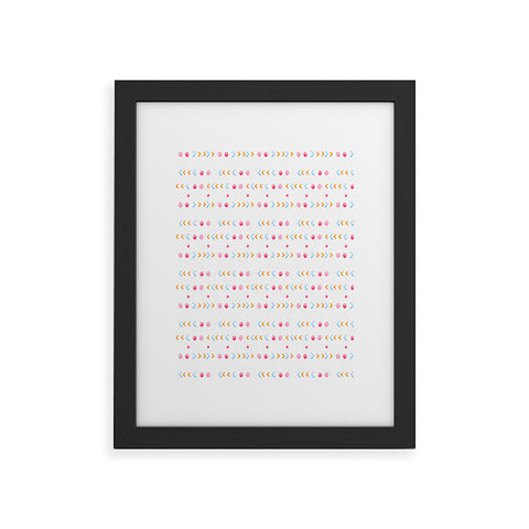 Laura Redburn Dot Dot Chevron Framed Art Print