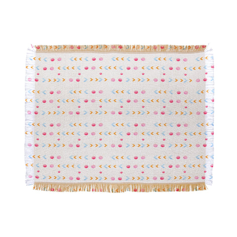 Laura Redburn Dot Dot Chevron Throw Blanket