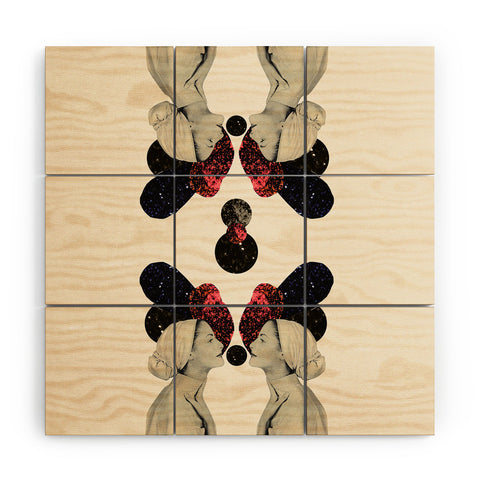 Laura Redburn Helen And Clytemnestra Wood Wall Mural