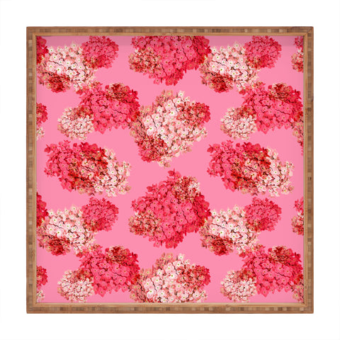Laura Redburn Hydrangea Doubled Square Tray
