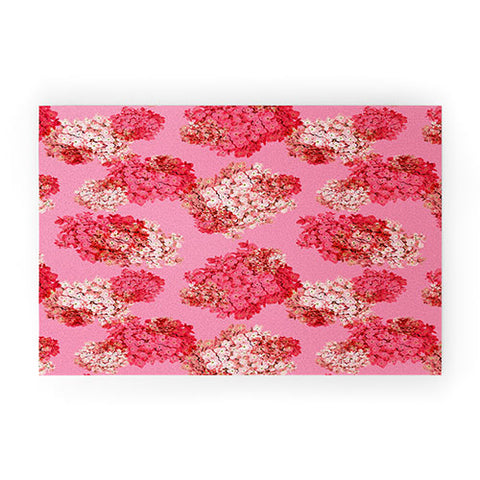 Laura Redburn Hydrangea Doubled Welcome Mat