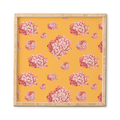 Laura Redburn Hydrangea Orange Framed Wall Art