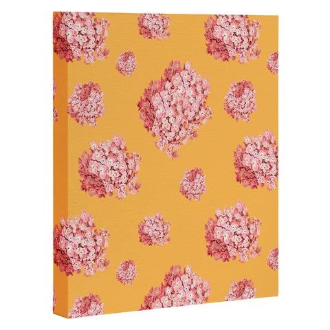 Laura Redburn Hydrangea Orange Art Canvas