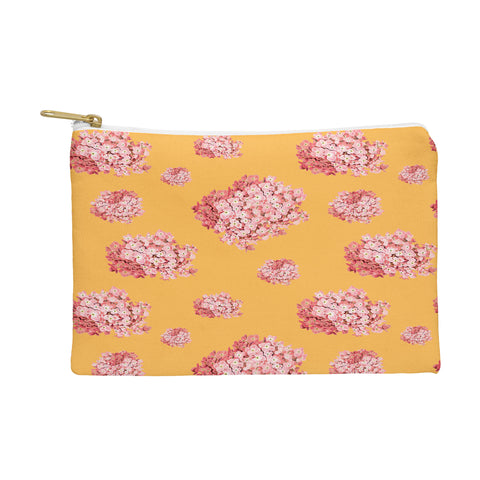 Laura Redburn Hydrangea Orange Pouch