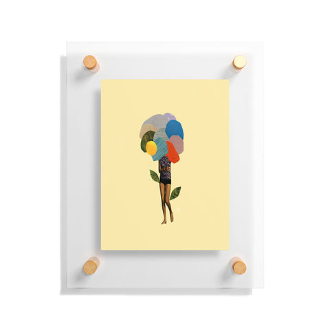 Laura Redburn I Dream Of You Amid The Flowers Floating Acrylic Print