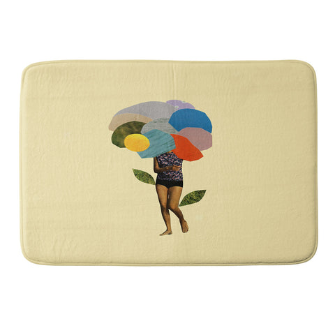 Laura Redburn I Dream Of You Amid The Flowers Memory Foam Bath Mat