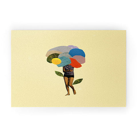 Laura Redburn I Dream Of You Amid The Flowers Welcome Mat