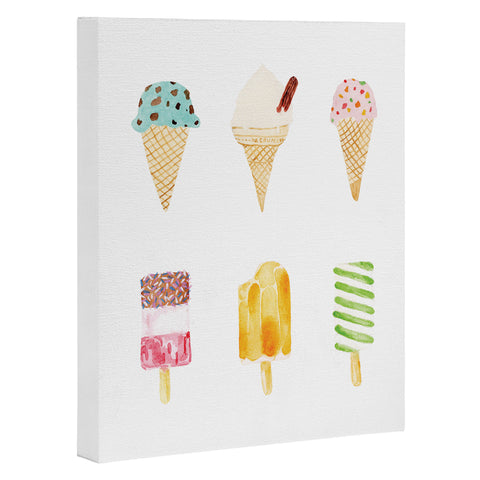 Laura Redburn Ice Cream Selection Art Canvas