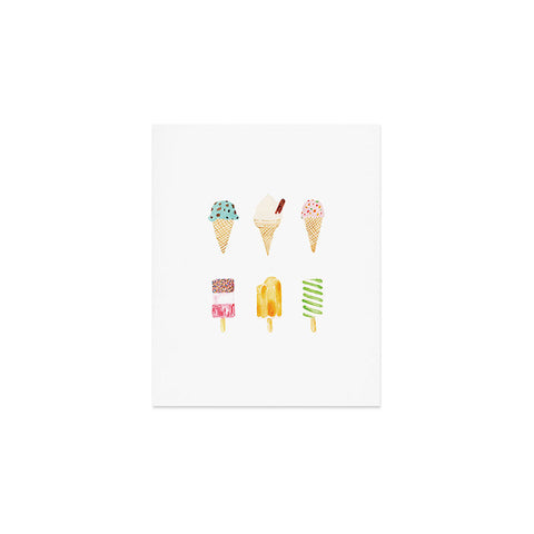 Laura Redburn Ice Cream Selection Art Print