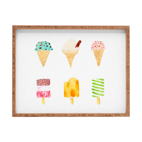 Laura Redburn Ice Cream Selection Rectangular Tray