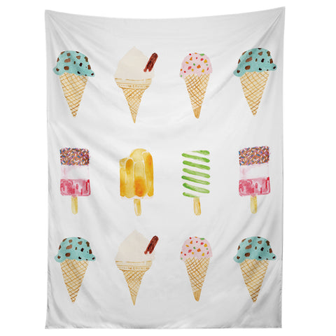Laura Redburn Ice Cream Selection Tapestry