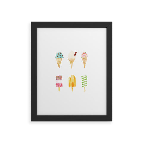 Laura Redburn Ice Cream Selection Framed Art Print