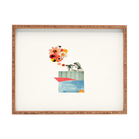 Laura Redburn In Bloom Rectangular Tray