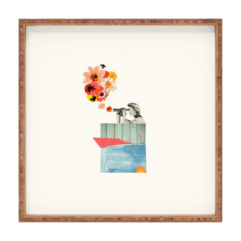 Laura Redburn In Bloom Square Tray