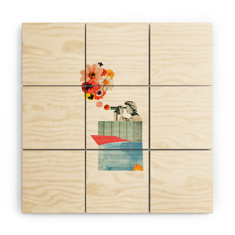 Laura Redburn In Bloom Wood Wall Mural