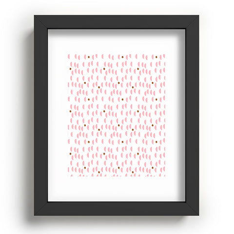 Laura Redburn Pink Rain Recessed Framing Rectangle