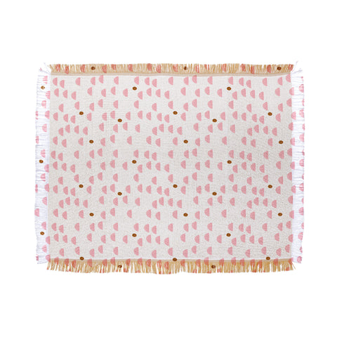 Laura Redburn Pink Rain Throw Blanket