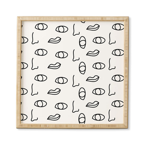 Laura Redburn seeing faces Framed Wall Art