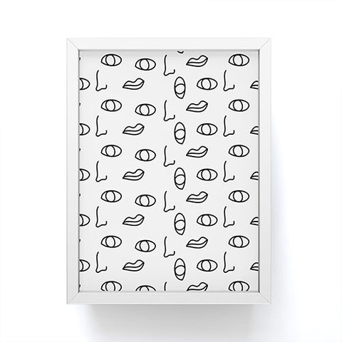 Laura Redburn seeing faces Framed Mini Art Print