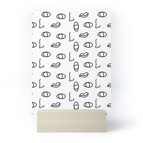 Laura Redburn seeing faces Mini Art Print