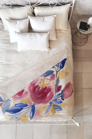 Laura Trevey Abundance Fleece Throw Blanket