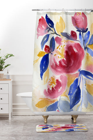 Laura Trevey Abundance Shower Curtain And Mat