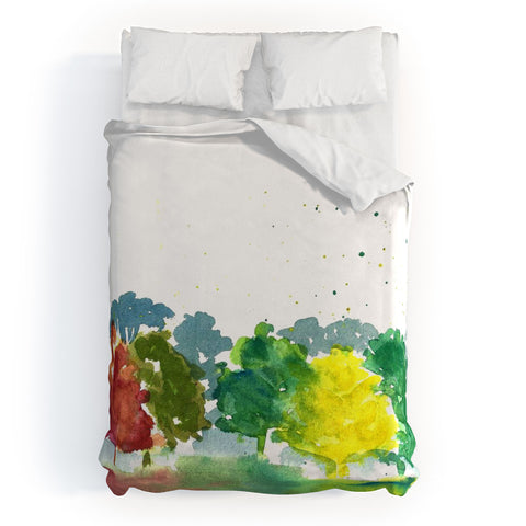 Laura Trevey Autumn Days Duvet Cover