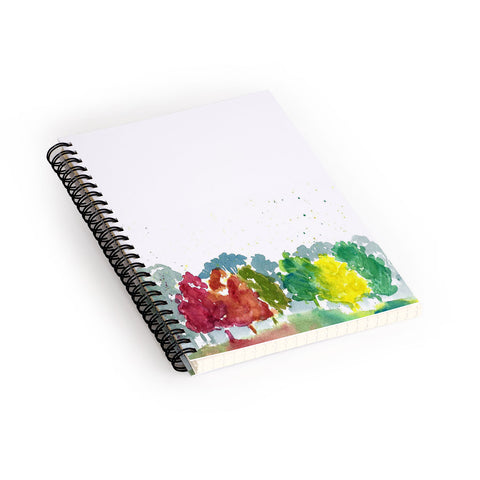 Laura Trevey Autumn Days Spiral Notebook