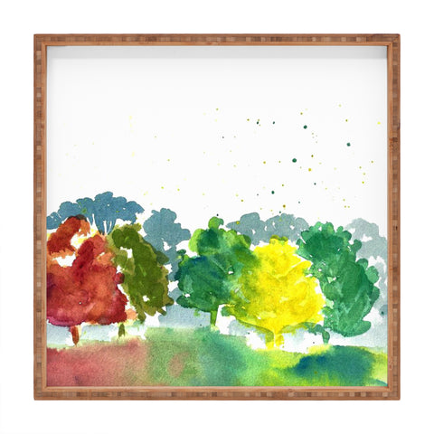 Laura Trevey Autumn Days Square Tray