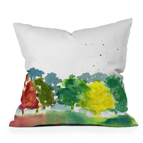 Laura Trevey Autumn Days Throw Pillow