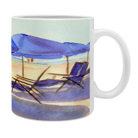 Laura Trevey Beach Chairs Coffee Mug