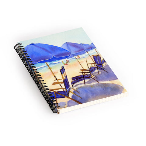 Laura Trevey Beach Chairs Spiral Notebook