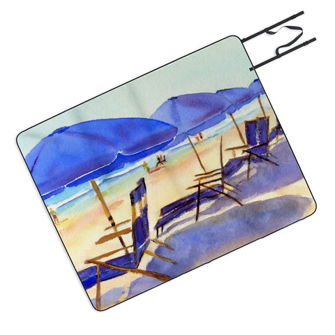 Laura Trevey Beach Chairs Picnic Blanket