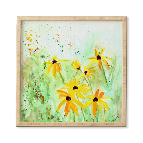 Laura Trevey Black Eyed Susans Framed Wall Art