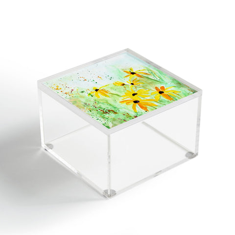 Laura Trevey Black Eyed Susans Acrylic Box