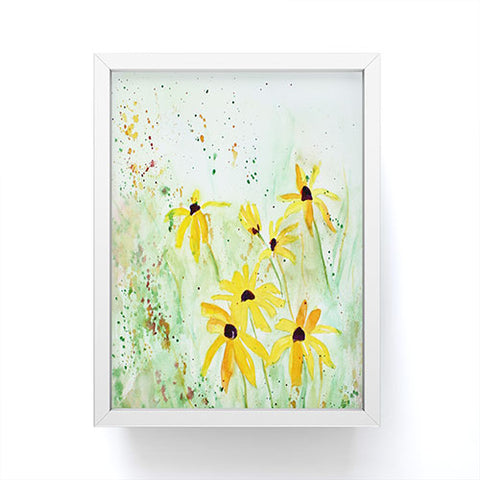 Laura Trevey Black Eyed Susans Framed Mini Art Print