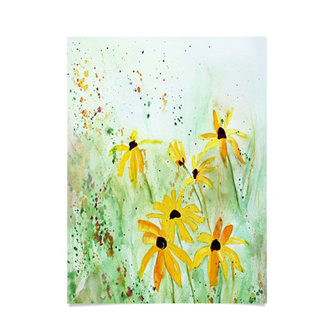 Laura Trevey Black Eyed Susans Poster