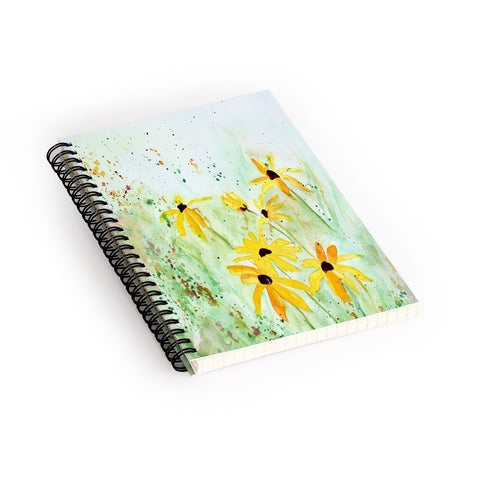 Laura Trevey Black Eyed Susans Spiral Notebook