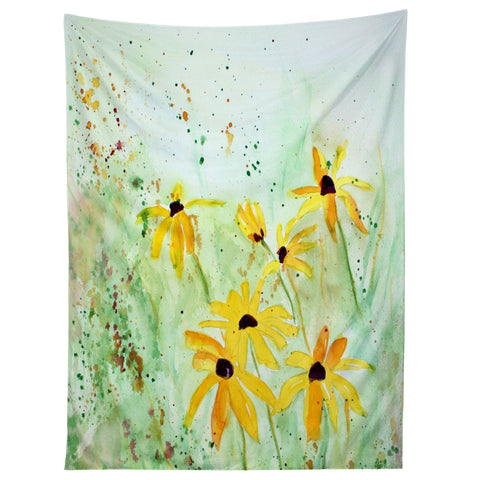 Laura Trevey Black Eyed Susans Tapestry