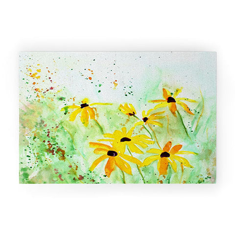 Laura Trevey Black Eyed Susans Welcome Mat