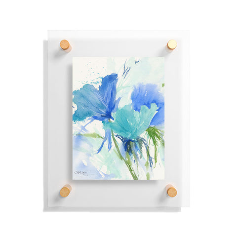 Laura Trevey Blue as the Sea II Floating Acrylic Print