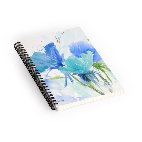 Laura Trevey Blue as the Sea II Spiral Notebook