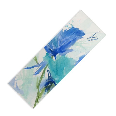Laura Trevey Blue as the Sea II Yoga Mat