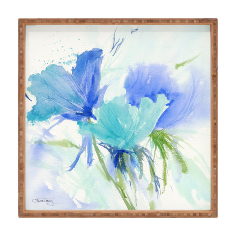 Laura Trevey Blue As The Sea Square Tray