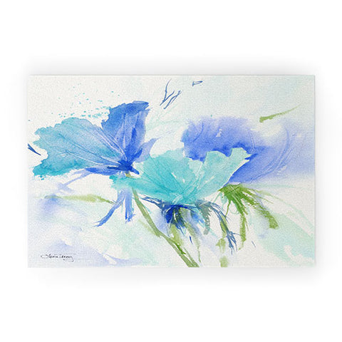 Laura Trevey Blue As The Sea Welcome Mat