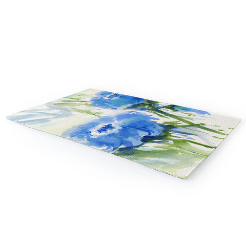 Laura Trevey Blue Blossoms Two Area Rug