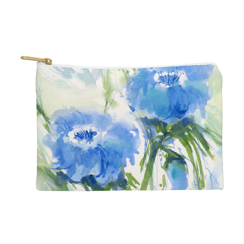 Laura Trevey Blue Blossoms Two Pouch