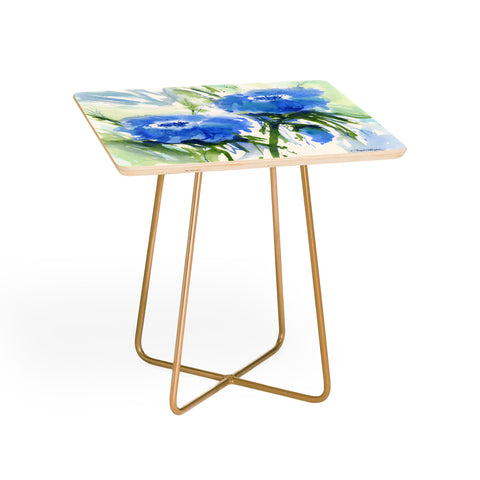 Laura Trevey Blue Blossoms Two Side Table